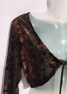 VELVET CROP SHRUG