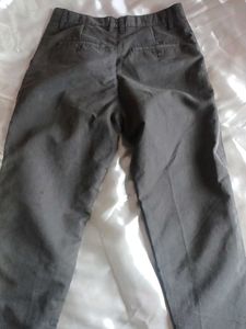 Versatile Grey Casual Trousers Unisex