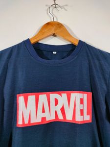 Navy Blue Printed Casual T Shirt (Men&#39;s)