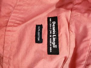 Dennis Lingo Pink Shirt 38 inch S Size