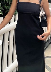 Sleek Black Bodycon Midi Dress