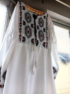White Embroidered Dress