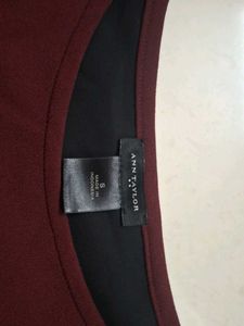 Maroon Sleeveless Top