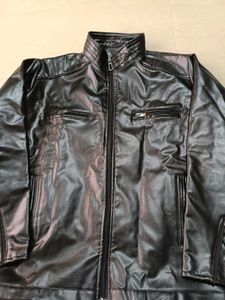 Faux Leather Jacket, L Size
