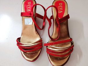 Red &amp; Gold Heels