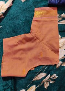 🍑Peach Readymade Saree Blouse
