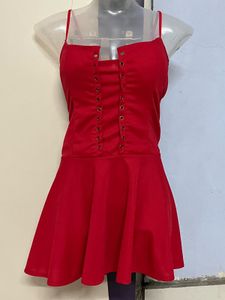 Pintrest Red Padded Mini One Piece