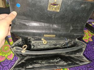 GLOSSY ALLIGATOR HAND BAG
