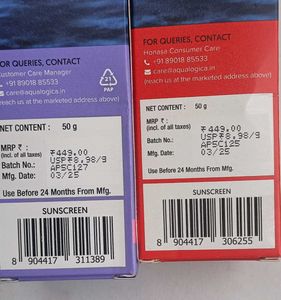 Combo Of 2 Aqualogica Sunscreen