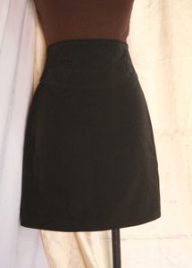 Black Embroidered Skirt