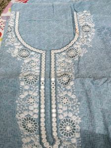 Pure Cotton Embroidered Dress Material