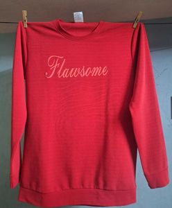 Flawson Red Crewneck Sweatshirt