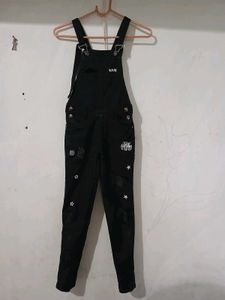 Denim Black Dungaree