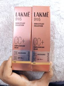 Lakme 9to5 CC Cream - Beige pack of 2