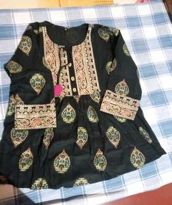 Elegant Black Embroidered Top