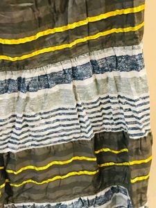 Striped Tiered Skirt