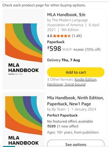MLA Handbook, 9th Edition
