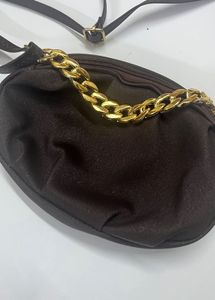 Brown Chain Detail Bag