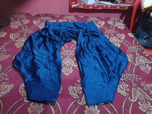 Elegant Blue Punjabi Soft Silk Suit Patiyala Salwa