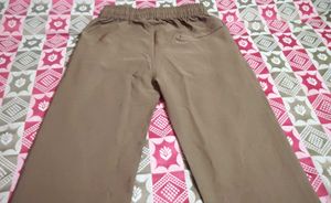 Everyday Comfort | Solid Brown Straight Pants