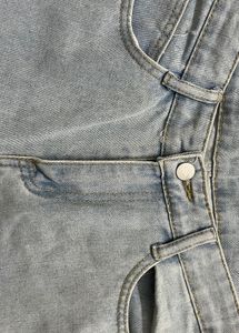 Light Wash Straight Leg Jeans