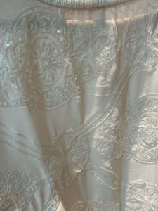 Embroidered Cream Top