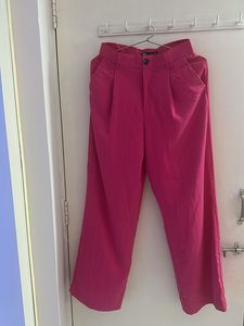 Zara Pink Wide Leg Trousers