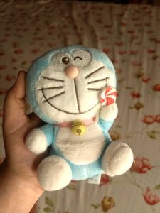 Doraemon Plushie Bag Charm with Candy