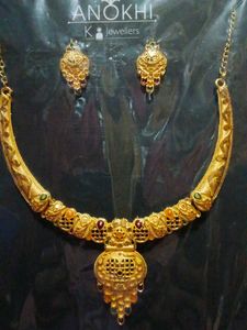 Anokhi K Jewellers Gold Necklace Set