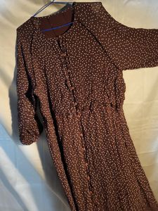 Vintage Polka Dot Midi Dress