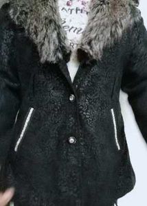 Girls&#39; Stylish Black Coat