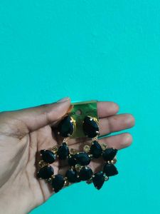New Black Stone Earrings