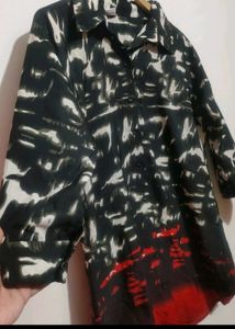 Multi ⚫🔴Printed Top Like Shirt For 38 Bust