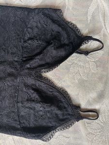 Black Lace Bodysuit with Adjustable Straps