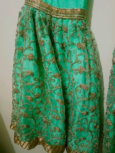 Mint Green Sharara Pants