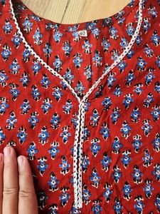 Floral Print Kurta