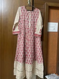 Elegant Printed Kurta With Pants And Dupatta