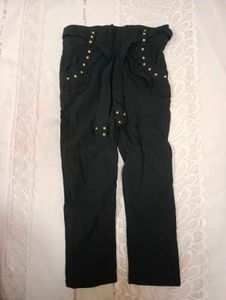 Teal Tunic &amp; Black Pants Set