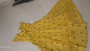 Elegant Yellow Ethnic Gown
