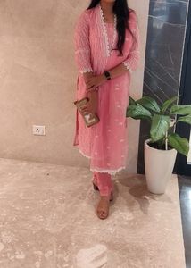 Baby Pink Suit With Dupatta