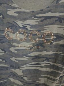 Camouflage Print Top