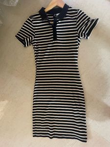Striped Polo Mini Dress