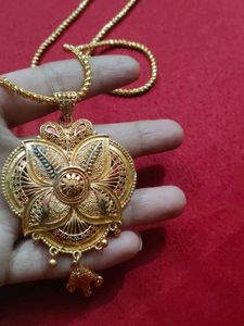 one gram gold chain pandet set