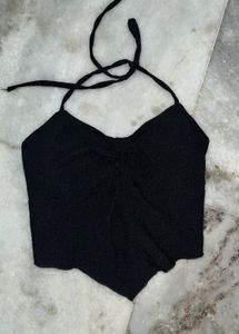 Black Halter Top