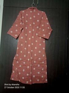 Earthen Pink Polka Dot Top