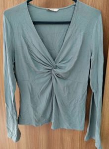 MARKS AND SPENCER aqua blue top