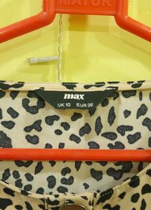 Cream Leopard Print Top🐆