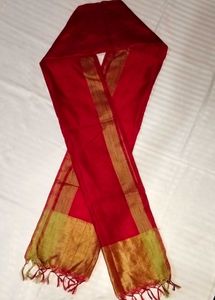 BANARASI BORDER DUPATTA (RED)