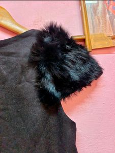 Black Furr Dress For Winter (Women&#39;s)
