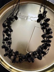 Beaded Black Necklace